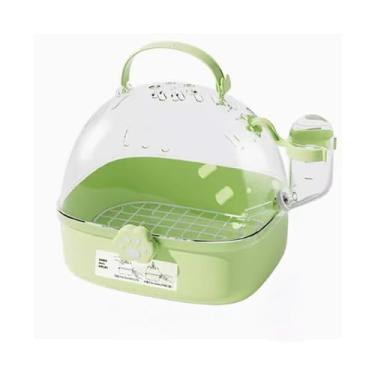 Imagem de Gaiola de pássaro, gaiola de pássaro, papagaio, levar, para casa, portátil, transparente, ninho de pássaro (verde)