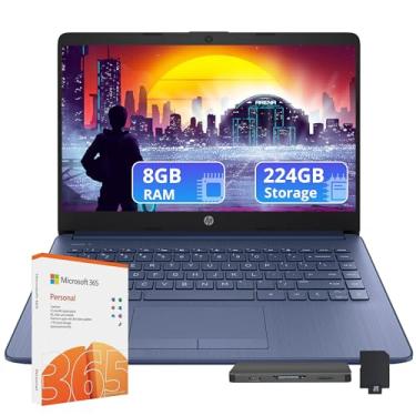 Imagem de HP Laptop Stream Micro-Edge Hd Touchscreen De 14", Intel Celeron N4020, 8 Gb Ram, 224 Armazenamento (64 Emc E 160 Docking Station), 1 Ano Office 365, Webcam, Wi-Fi 5, Bluetooth, Windows 11, Azul