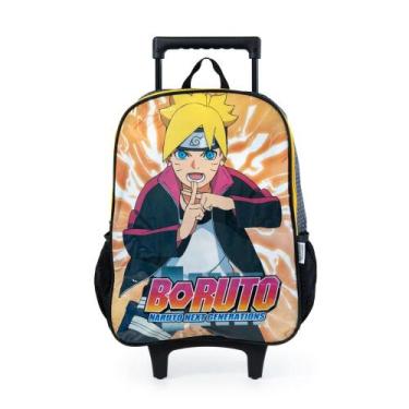 Imagem de Mochila Escolar Masculina de Rodinhas Boruto de Rodinha - Bagaggio, U