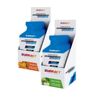 Imagem de 2 x Hydramaxi Gel Carb Repositor Energético 10 Sache Sudract, Maçã e T