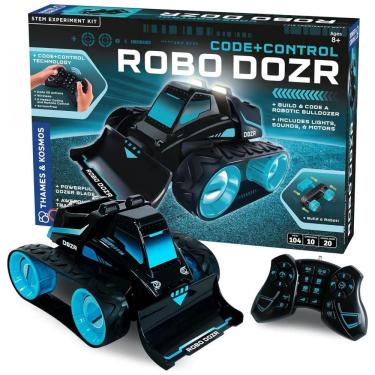 Imagem de Robô Interativo cm Controle Remoto, Luzes LED e Alto Falante para Crianças de 8 a 14 Anos, THAMES KOSMOS, Preto