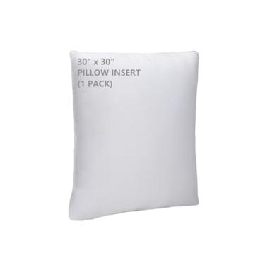 Imagem de WINGLAM, Inserções de almofada, almofadas decorativas, enchimento de fronha, branco, 1 pacote, 76 x 76 cm, hipoalergênico, poliéster, ultramacio, leve alternativa, quadrado (1)
