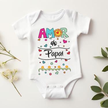 Imagem de Body Personalizado Bebê Amor do Papai - Baby da Moda