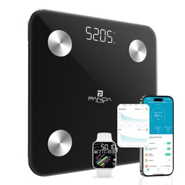 Imagem de Balaça Digital Corporal Inteligente Bioimpedância 180kg App Panda Plus Tuya Buetooth