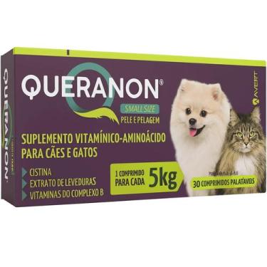 Imagem de Queranon Small Size  Para Cães e Gatos de até 5kg  30 Comprimidos Pala