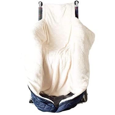 Imagem de Protetor de pés para cadeira de rodas Waterproofiversal - Cobertor de cadeira de rodas 100% impermeável forrado com lã para adultos acessório para cadeira de rodas para parte inferior do corpo