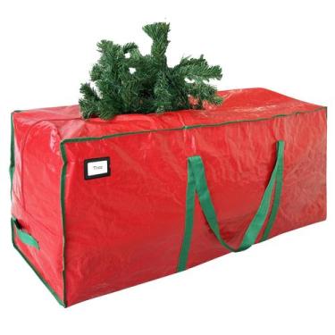 Imagem de Bolsa de armazenamento para árvores de Natal Cosy Family 9 pés Red Oxf