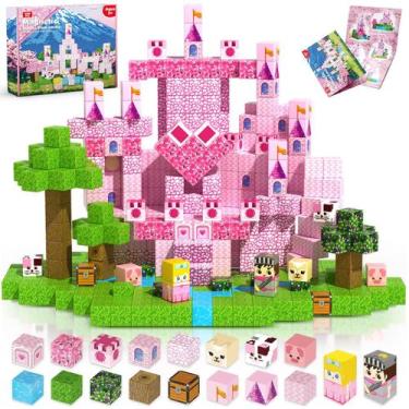 Imagem de Blocos de construção magnéticos Magneverse 100PCS Princess Castle