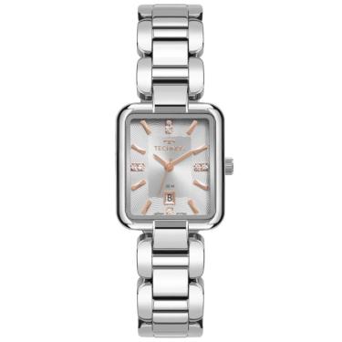 Imagem de Relógio Technos Feminino Ref: 2015ces/1k Bracelete Retangular Prateado