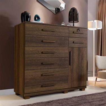 Imagem de Cômoda Bela Plus 8 Gavetas E 1 Porta Imbuía