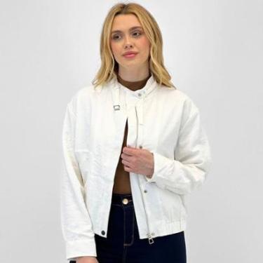 Imagem de Jaqueta Pacific Blue Bomber em Tecido Oversized Feminina-Feminino