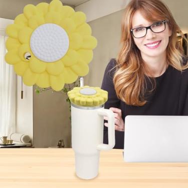 Imagem de Tampa à prova de poeira e cobertura de palha para Stanley Cup 1,134 g, lindos acessórios engraçados para topo de canudo, acessórios de copo Stanley de 1,134 g selados, à prova de poeira e respingos