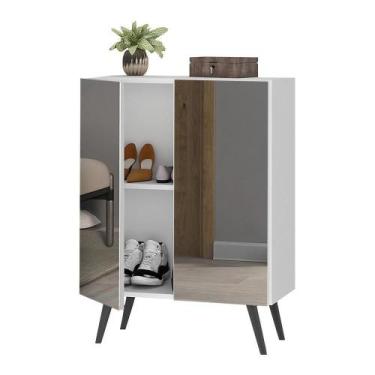 Imagem de Sapateira 2 Portas Retrô Com Espelho Nina Multimóveis V6012 - MULTIMOV