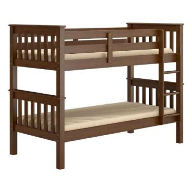 Imagem de Beliche De Solteiro Madeira Maciça Para Colchão 88 X 188 Cm Multimóvei