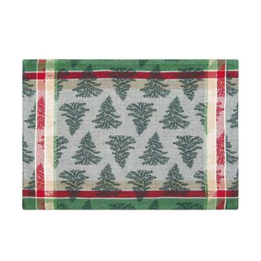 Imagem de Jogo Americano Copa E Cia 6 Peças Natal Pinheiros