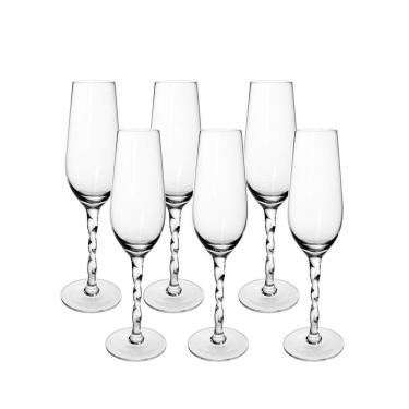 Imagem de Jogo De Taças Copa E Cia 6 Peças Twister Espumante 235 Ml