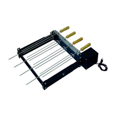 Imagem de Kit Giratório Baixo para Churrasqueira com 5 Espetos Bivolt