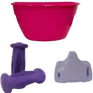 Imagem de Kit Cestinha Mais Para-Lamas Bicicletas Do aro 16 Nathor-Unissex