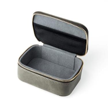 Imagem de KBEAR BP05 IEM Capa para monitores intra-auriculares, KZ ZS10 PRO capa de armazenamento para fone de ouvido, bolsa organizadora de viagem com zíper de poliuretano para KZ ZSN PRO X/ZS12PRO X, CCA CRA