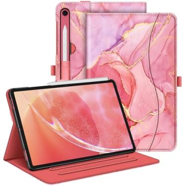 Imagem de Fintie Capa para Samsung Galaxy Tab S10 Lite / S10 FE/ S9 FE 5G 10,9 polegadas/Tab S9 11 polegadas com suporte para caneta S, capa protetora de visualização em vários ângulos com bolso, hibernar