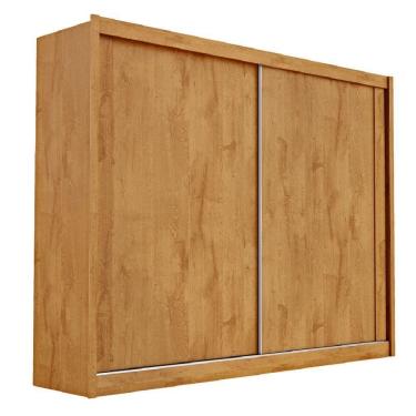 Imagem de Guarda Roupa Creta 100% Mdf Com 2 Portas Móveis Europa Peroba/off White/peroba