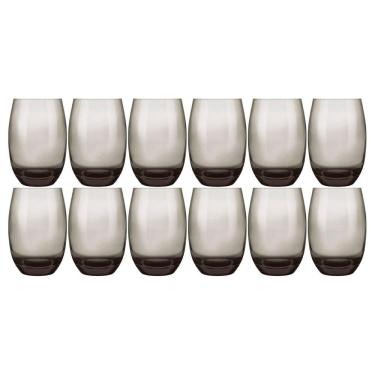 Imagem de Jogo De Copos Nadir Long Drink Aruba 465Ml Fumê Com 12 Peças