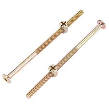 Imagem de AUNMAS Parafuso Plano de Porca de Cabeça de Martelo, Aço Carbono 10 Peças para Indústria de Eletrodomésticos, Equipamentos de Comunicação e Montagem de Navios (6 * 110mm 10 unidades)