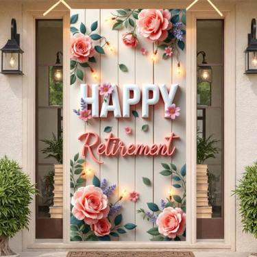 Imagem de Banner colorido de festa de aposentadoria para celebração de aposentadoria banner evento design de confetes festa para celebração de férias decoração de evento