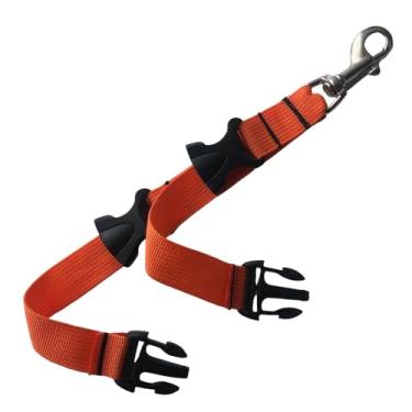 Imagem de Vaveren Cinta de nadadeira de mergulho, cinta de snorkel, fivela de liberação rápida, fivela de nadadeiras de mergulho para adultos, Laranja
