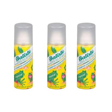 Imagem de Shampoo seco Batiste Tropical 50mL (PACOTE DE 3)