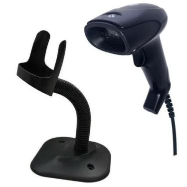 Imagem de Leitor de código de Barras Boletos e Qr Code Pix 1D e 2D Com Fio Qr302