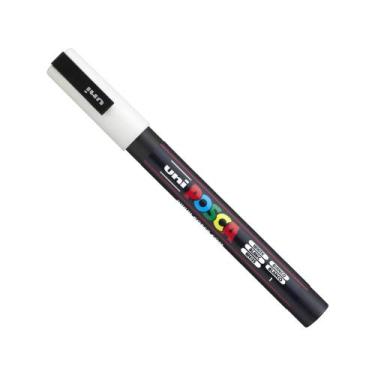 Imagem de Caneta Posca PC-3M UniBall Unidade, Branco