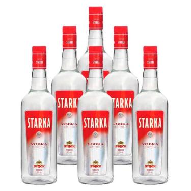 Imagem de Vodka Tridestilada Starka Stock 980ml 6 Unidades, Neutro
