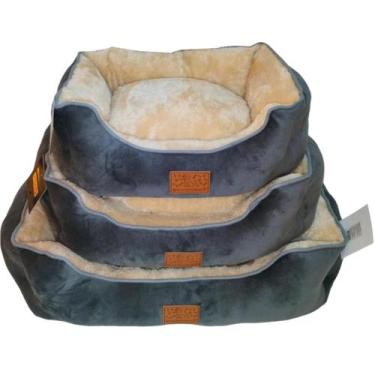 Imagem de Caminha Pet 55x50 Antiestresse Lavável Cães Gato Lovely Vibe, bege/chu