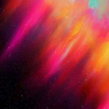 Imagem de Quadro Decorativo Cosmic Colors Galaxy Arte Moderna Ambiente Painel de Parede 30x30cm