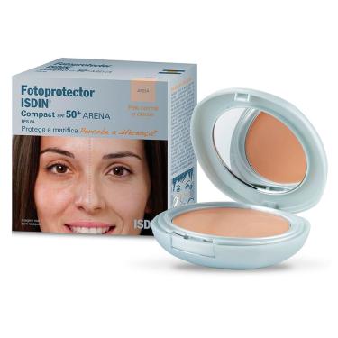 Imagem de Protetor Solar Isdin Pele Normal a Oleosa FPS 50 Areia Pó Compacto com 10g