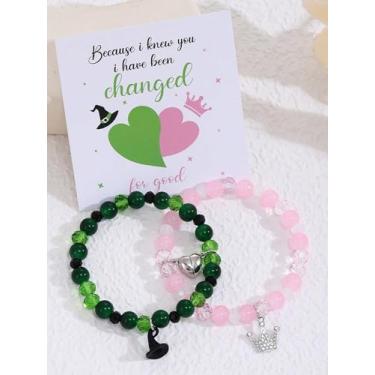 Imagem de Pulseira de cristais de cura com contas Pulseras Joias Presentes de Amizade Pulseiras femininas modernas de Natal