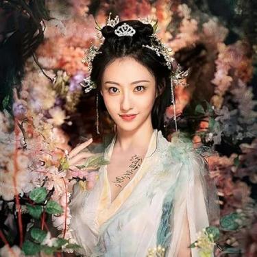 Imagem de 4 peças com coroa de strass brilhante pente lateral elegante tiara princesa acessórios de cabelo para festa de aniversário, casamento, formatura