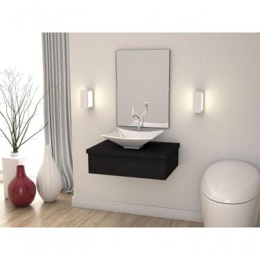 Imagem de Conjunto Bancada C-cuba L38 Metrópole 600 Nogal Preto ônix