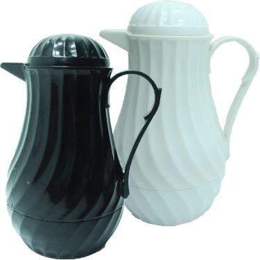 Imagem de Kit 2 Garrafa Térmica De Mesa Vintage Nova Café Com Leite 1l