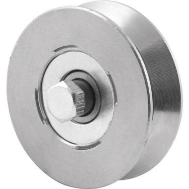 Imagem de Roldana Para Portão 2.1-2 Tipo V Em Aço Polido Vonder