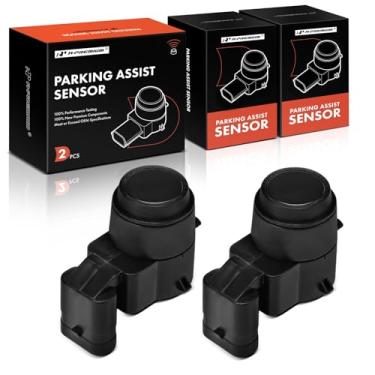 Imagem de A-Premium Sensor de assistência de estacionamento adequado para Toyota RAV4 2019-2023 Highlander 2020-2023, preto, dianteiro e traseiro, um conjunto de 2