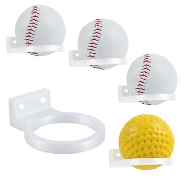 Imagem de XINGBAO Novo design fosco para exibição de beisebol e softball, suporte de parede resistente para colecionáveis e memorabilia, suporte de bola de base, armazenamento e suporte de exibição de beisebol