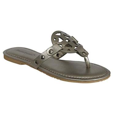 Imagem de Pierre Dumas Sandália feminina plataforma de malha aberta estilo pillar-1, estanho, 6.5