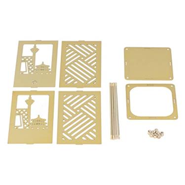 Imagem de Porta-canetas de metal banhado a ouro Fácil montagem Recipiente de armazenamento multifuncional para boca de cilindro grande para mesa de escritório Alunos da escola Professores (Porta-canetas