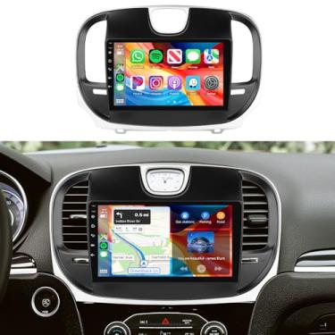 Imagem de Rádio estéreo automotivo para Chrysler 300 2011-2019 com Carplay sem fio/Android Auto, AM/RDS/FM, DSP EQ, IPS tela sensível ao toque de 9 polegadas WiFi GPS Android 13 26UIs SWC