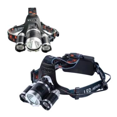 Imagem de Lanterna Cabeça, Lanterna Cabeça Triplo 3 Led 4000 Lumes