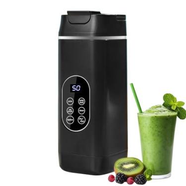 Imagem de Liquidificador para smoothies | Liquidificador de vitaminas pequeno USB sem fio - copo de suco acessórios de cozinha para casa cozinha ao ar livre viagens comerciais domésticos