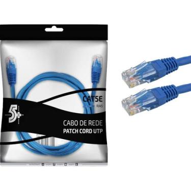 Imagem de Cabo De Rede Patch Cord Cat5E Utp 3M Azul - Santana Centro