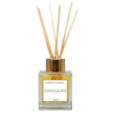 Imagem de Difusor De Ambiente Com Varetas Aroma De Chocolate 100Ml - Essência Do